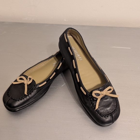 Aerosoles Jam Slip-on Linen Leather Black Ladies Flats Shoes 8M - Picture 12 of 16